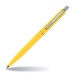 Ручка Point желтая, пластик + металлические элементы.