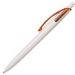 Пластиковая ручка "Бэнто" с оранжевой клипсой.