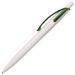 Пластиковая ручка "Бэнто" с зеленой клипсой.