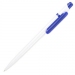 Пластиковые ручки для промо-акций с возможностью нанесения логотипа. Цвет белый/синий.